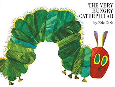 The very hungry caterpillar storybook by the author Eric Carle