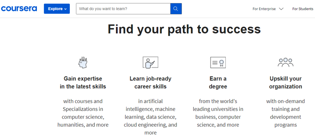 Textsheet Alternative -Coursera For Student Courses