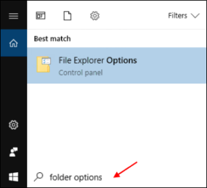 File Explorer Options