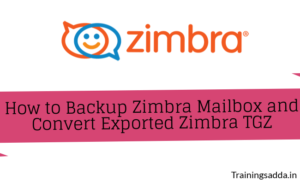 How to Backup Zimbra Mailbox and Convert Exported Zimbra TGZ