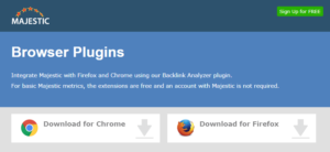 Majestic SEO Tool Bar