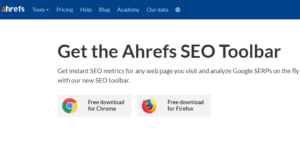 SEO Toolbar by Ahrefs