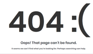 404 Error﻿