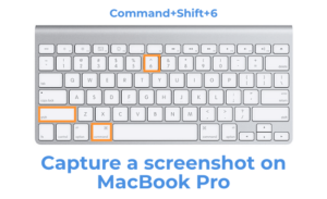 take a screenshot on MacBook Pro(Command+Shift+6)