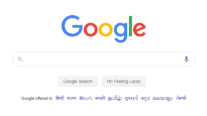 Google home page