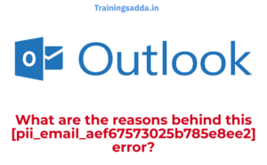 What are the reasons behind this [pii_email_aef67573025b785e8ee2] error?